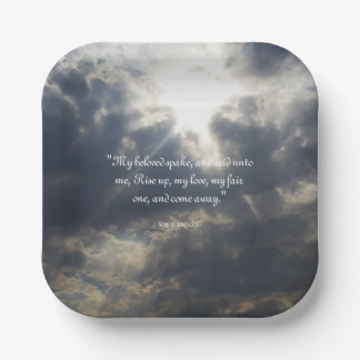 Song of Songs 2:10 Paper Plate