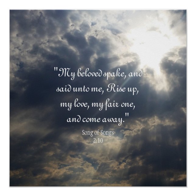 Song of Songs 2:10 Sticker Poster (Front)