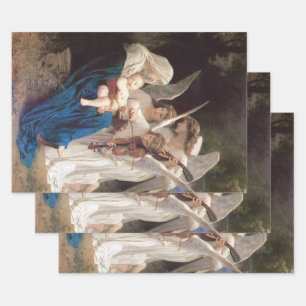 Song of the Angels (1881) by Bouguereau Wrapping Paper Sheet