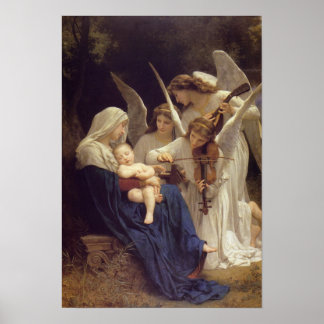 ‘Song of the Angels’ by Bouguereau Poster