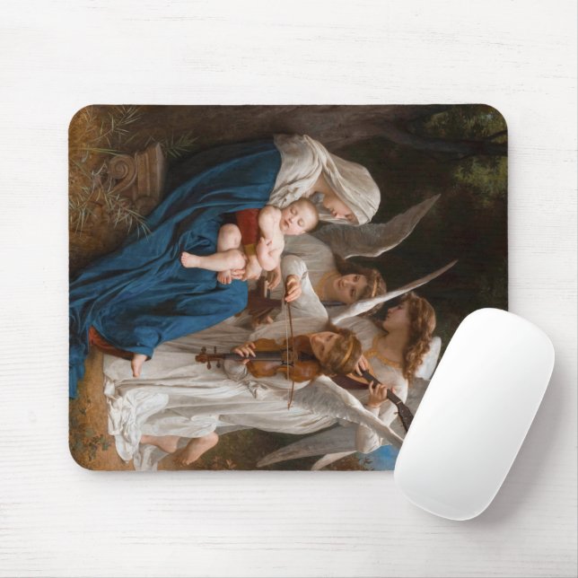 Song of the Angels by William-Adolphe Bouguereau Mouse Pad (With Mouse)