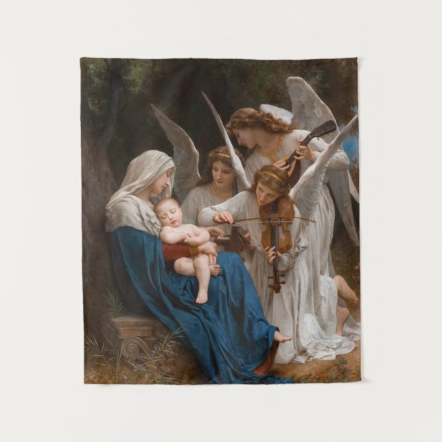 Song of the Angels by William-Adolphe Bouguereau Tapestry (Front)