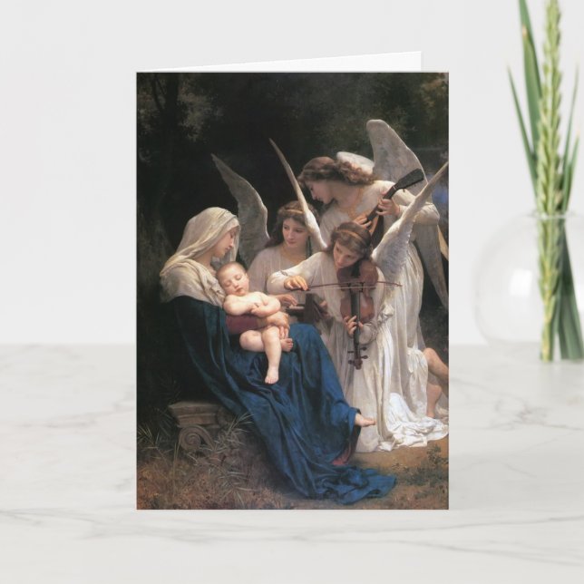 "Song Of The Angels" Christmas Greeting Card (Front)