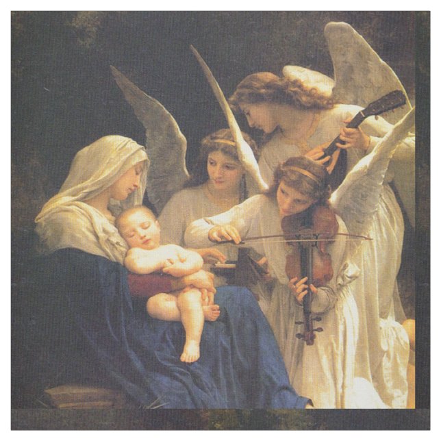 Song of the Angels, William-Adolphe Bouguereau Fabric (Swatch)