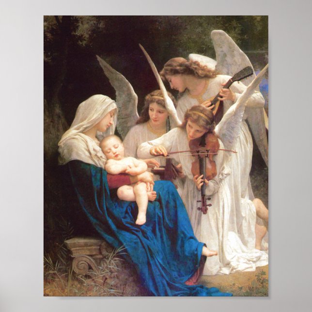 Song of the Angels - William-Adolphe Bouguereau Poster (Front)