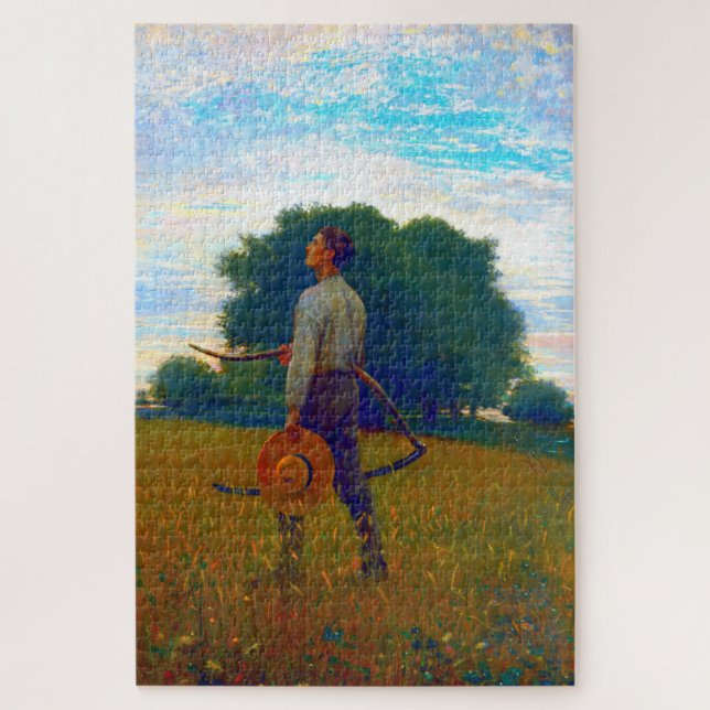 Song of the Lark Winslow Homer 1876 Jigsaw Puzzle (Vertical)