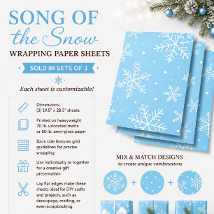 Song of the Snow Wrapping Paper Sheet