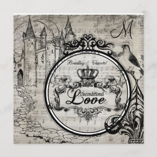 Song Pages Unconditional Love Wedding Invite