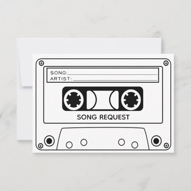 Song Request RSVP Card (Front)