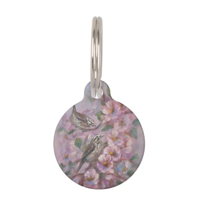 Song Sparrow Pet Tag (Front)