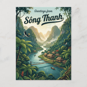 Sông Thanh National Park Vietnam Postcard