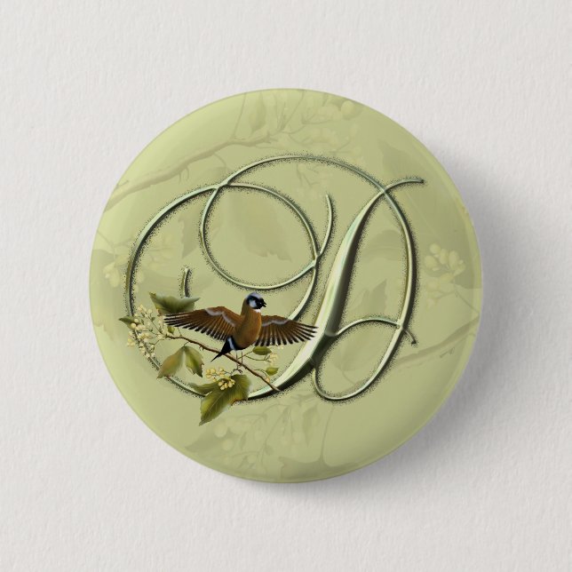 Songbird Initial D 6 Cm Round Badge (Front)