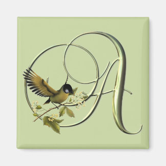 Songbird Initials A Magnet