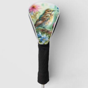 Songbird Melody Graceful Bird & Floral Elegance Golf Head Cover