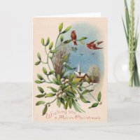 Songbird Mistletoe Church Christian Cross