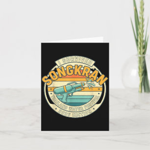 Songkran 2026 Survivor Funny Thai New Year  Card