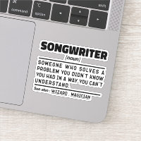 Songwriter Noun Singing Specialist Sarcastic Music