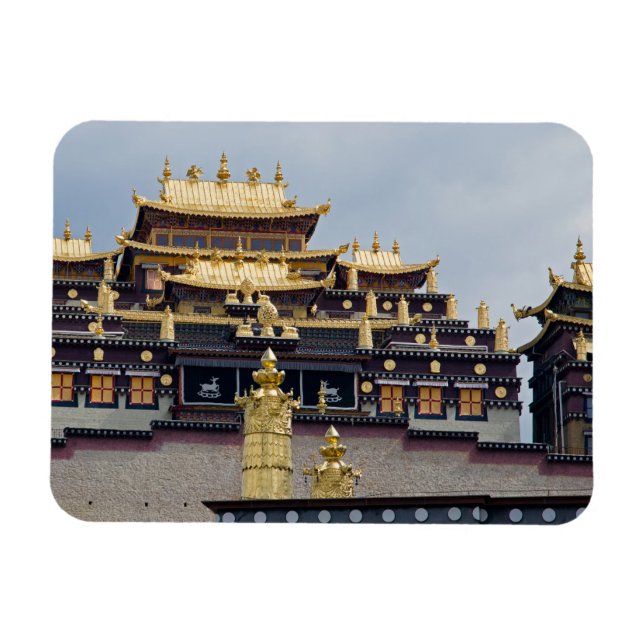Songzanlin Tibetan Monastery - Yunnan, China Magnet (Horizontal)