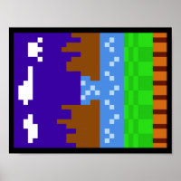 Sonic 1 Poster (Pixelated)
