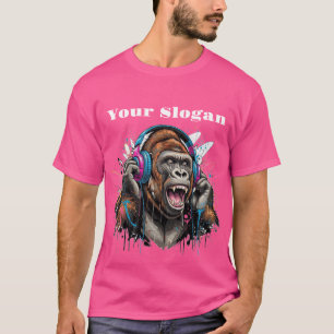 Sonic Ape Canvas: Design Your Own Headphone Gorill T-Shirt