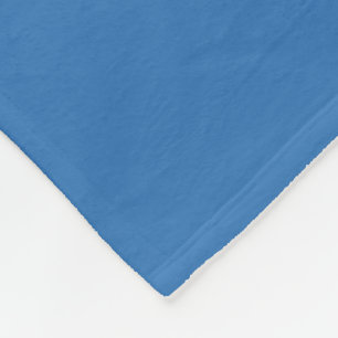 Sonic Blue Solid Colour Print, Jewel Tone Colours Fleece Blanket