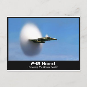 Sonic Boom F-18 Hornet Postcard