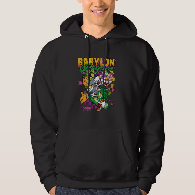 Sonic The Hedgehog Babylon Rogues Crew Retro Chest Hoodie (Front)