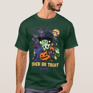Sonic The Hedgehog Chao Tales Halloween Trick or T T-Shirt