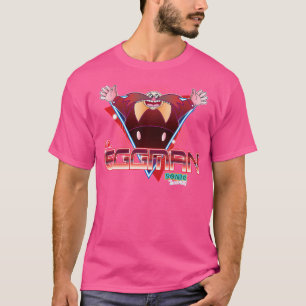 Sonic The Hedgehog Dr. Eggman Retro Neon Logo T-Shirt