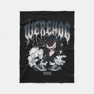 Sonic The Hedgehog Halloween Werehog Distressed St Fleece Blanket