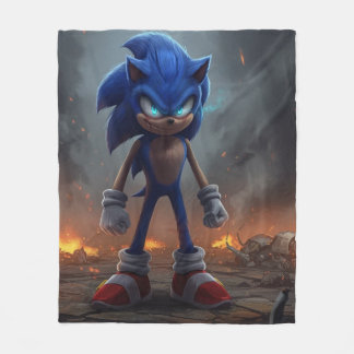 Sonic Villain Bedspread - Dark Design Fleece Blanket