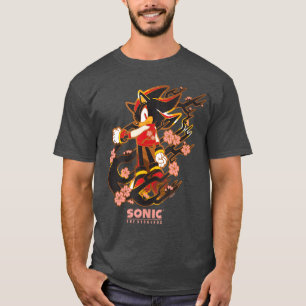 Soniche Hedgehog Shadow with Cherry Blossomsankop T-Shirt