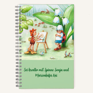 Sonja the Spider and Kai the Ladybug Notebook