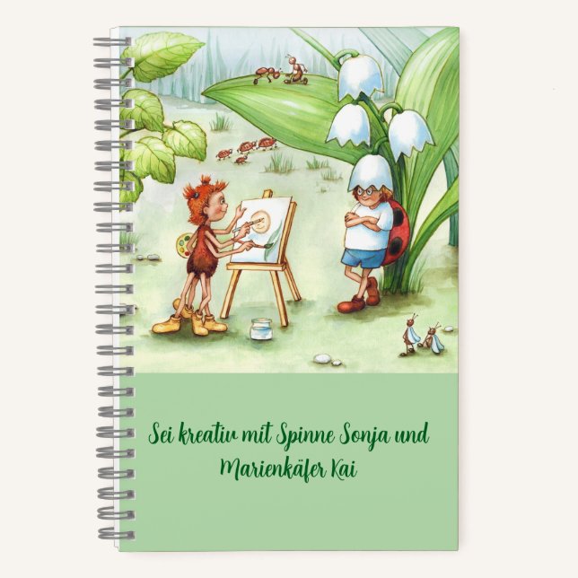 Sonja the Spider and Kai the Ladybug Notebook (Front)