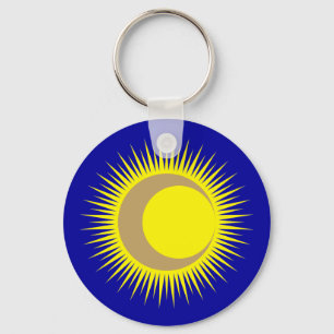 Sonne Mond sun moon Key Ring