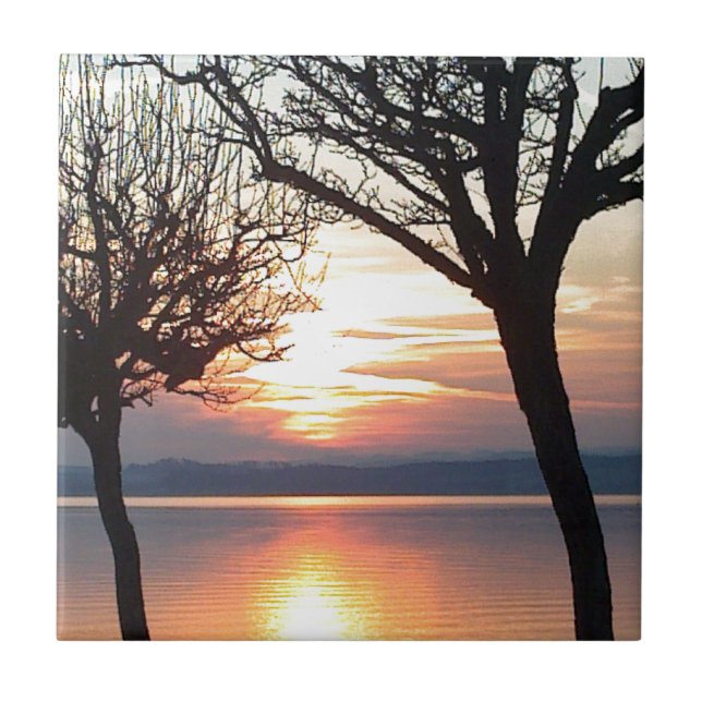 Sonnenuntergang am See Tile (Front)