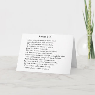 Sonnet 116 - Greeting Card