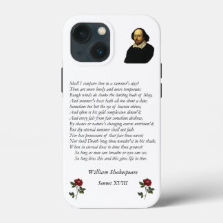 Sonnet # 18 by William Shakespeare iPhone 13 Mini Case