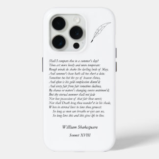 Sonnet # 18 by William Shakespeare iPhone 15 Pro Case