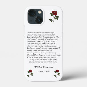 Sonnet # 18 by William Shakespeare iPhone 13 Mini Case