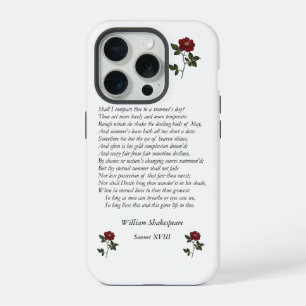 Sonnet # 18 by William Shakespeare iPhone 15 Pro Case