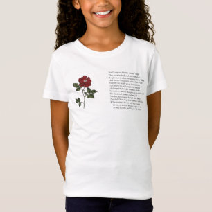 Sonnet # 18 by William Shakespeare T-Shirt