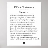 Sonnet 2 by William Shakespeare