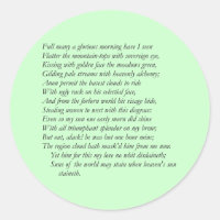 Sonnet # 33 by William Shakespeare