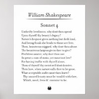 Sonnet 4 by William Shakespeare