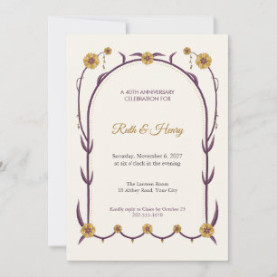 Sonnet Oriel Anniversary Party Invitation