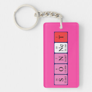 Sonnet periodic table name keyring