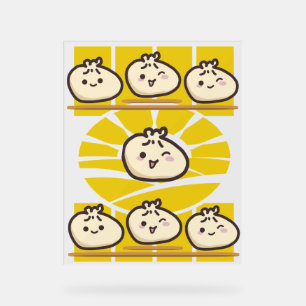 sonnige dim sum knödel acrylic sign