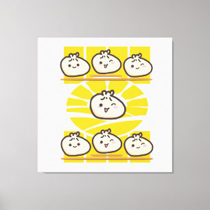 sonnige dim sum knödel  canvas print