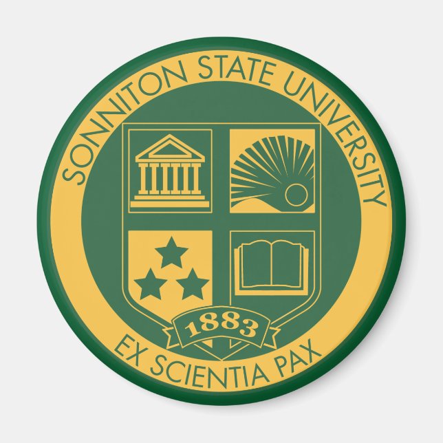 Sonniton State University Seal - Colour Magnet (Front)